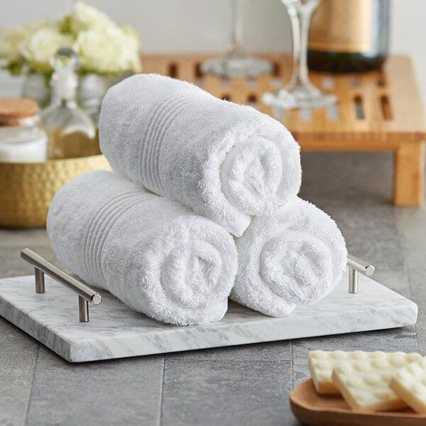 Luxury Egyptian cotton towel with jacquard weave