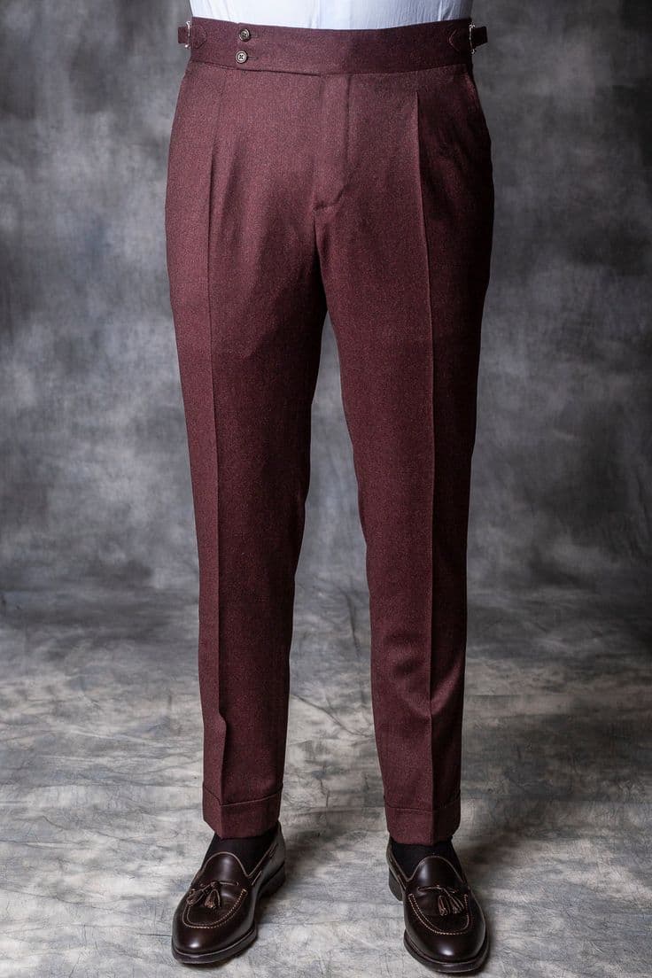 Premium Italian-cut men's trousers in tailored fit