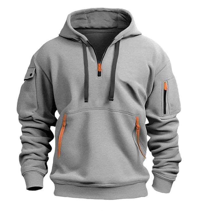Comfortable cotton-blend hoodie for casual menswear